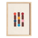 Collage sur papier ancien multicolors signé Eawy