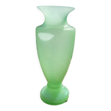 Baluster vase in soapy opaline