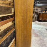 Armoire vintage en rotin et chêne