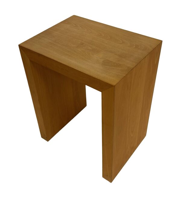 Tables de chevet / tables d'appoint vintage, lot de deux, en bouleau, design années 80