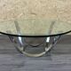 60s 70s coffee table glass table by Werner Lindner for Bacher Space Age