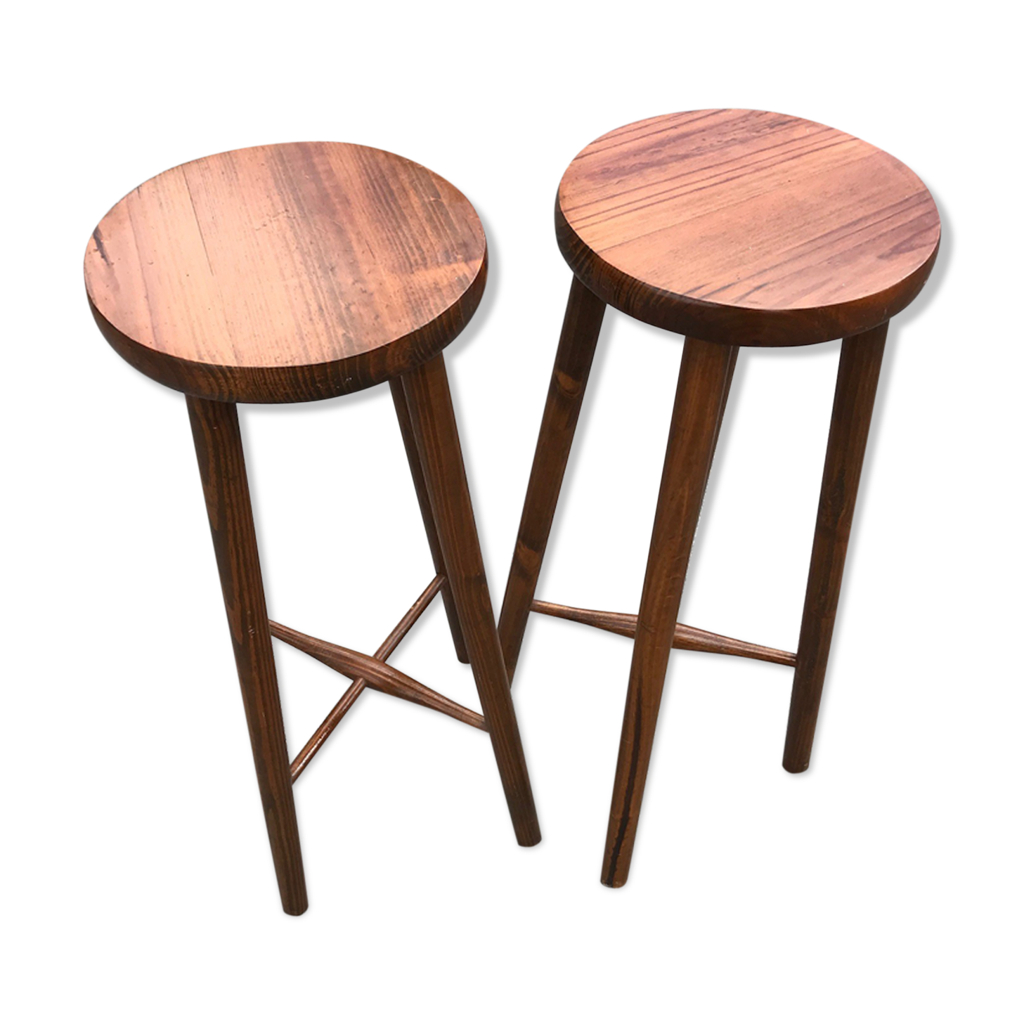 Pair of high vintage stools 1960