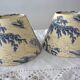 Lot de 2 abat-jours Toile Jouy