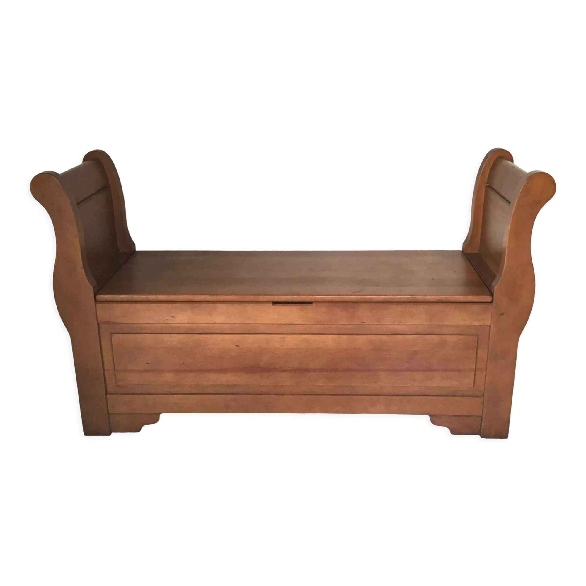 Trunk bench 2 places, cherry wood