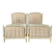 Paire de Lits Laqués Style Louis XVI