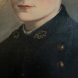 Tableau HST Portrait of a young man in uniform 1879 signed