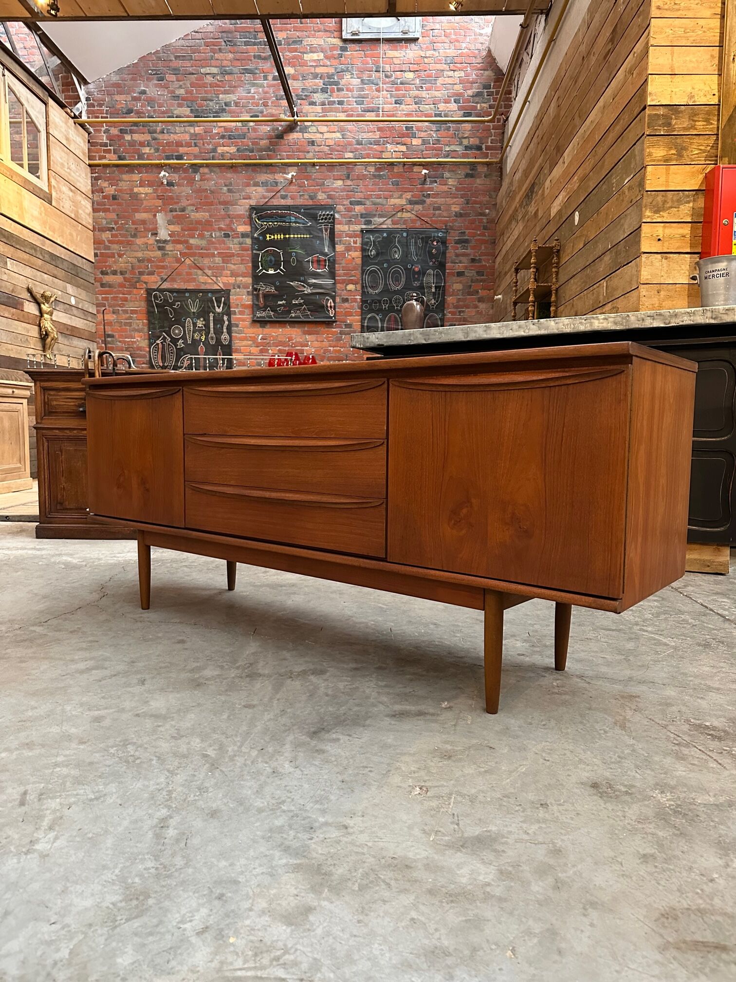 Enfilade 60's teak