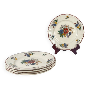 Set de 4 assiettes plates