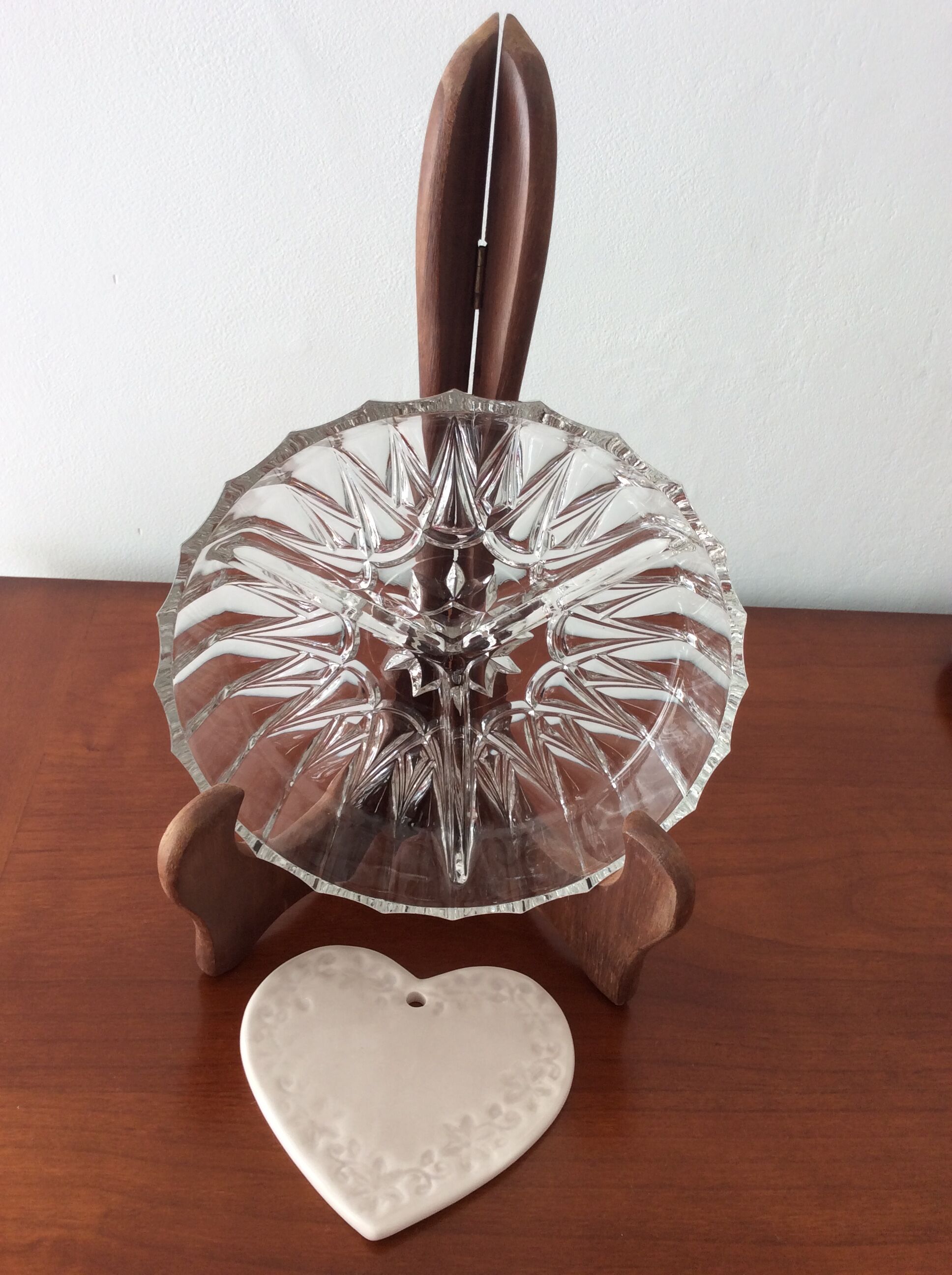 3-compartment glass dish VEROPA - Vintage