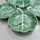 Large "cabbage leaf" dish in barbotine by Bordalo Pinheiro, 1960, Portugal.