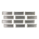Christofle — 12 “Ondulations” knife rests by Luc Lanel, silver-plated metal