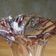 Vase en cristal Mikasa décor lierre parisien et lustre rosé