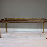 Rectangular gold wrought iron coffee table on sheet, Ramsay House