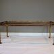 Rectangular gold wrought iron coffee table on sheet, Ramsay House