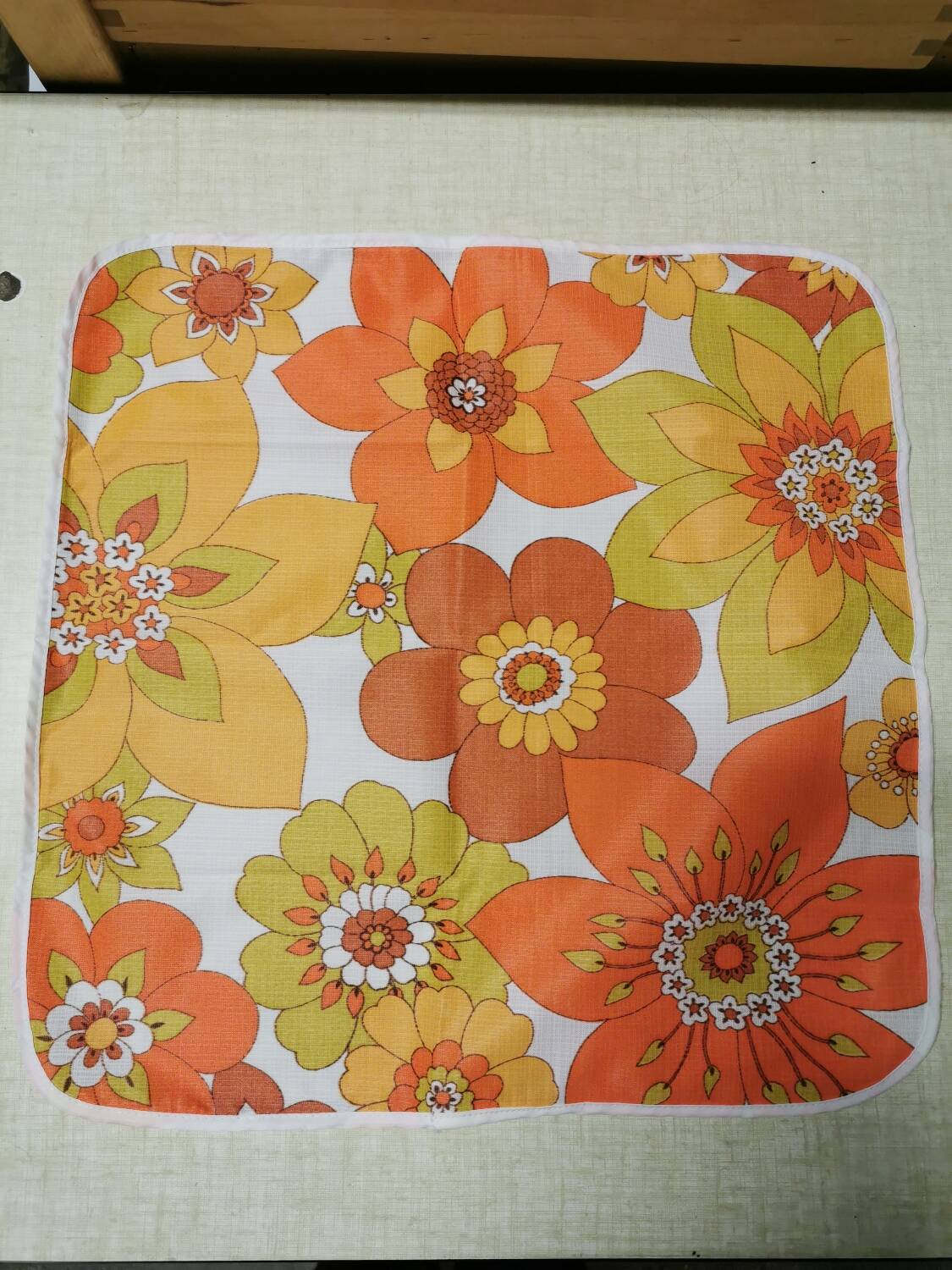 Set of vintage floral napkins