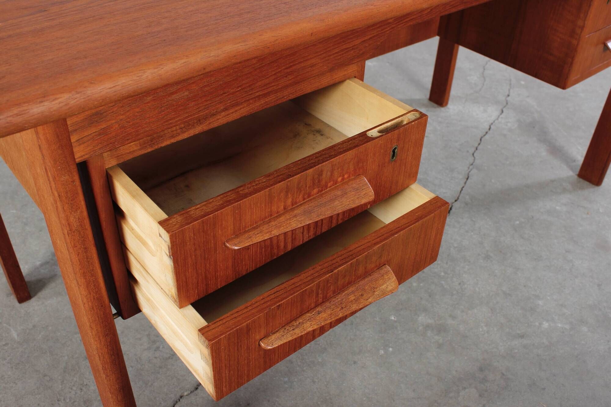 Danish teak desk by Imha Møbler Danish design