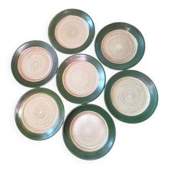 Set of 7 dessert plates Saint Clément