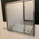 Bathroom mirror with art deco shelf