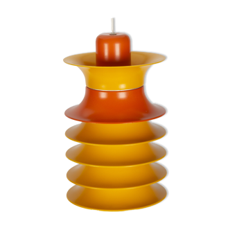 Suspension scandinave orange et jaune