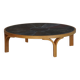Danish coffee table from the mid-20th century, wooden frame and ceramic tiled top.