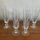 6 crystal champagne flutes