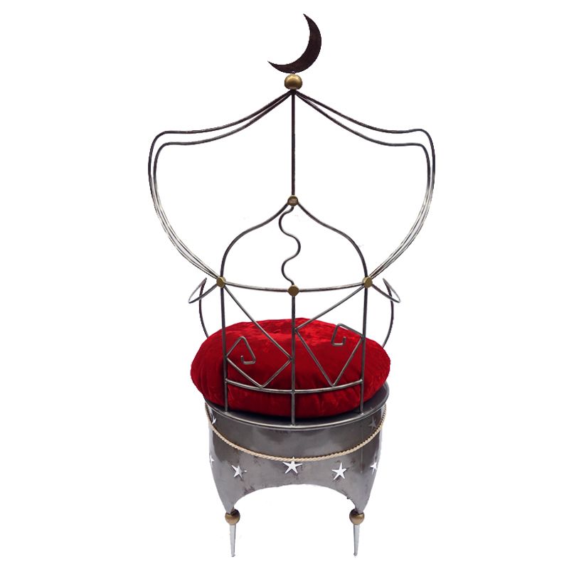 Armchair throne called Roxanne Princess of the Djinns by Sylvie Corrette