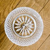 1950s crystal and silver-plated metal bowl/basket