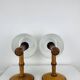 Pair of Aneta Scandinavian wooden wall lights, 1960s