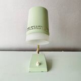 Night light 1970 pastel green with gold, France