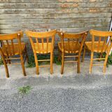 Suite de Chaises de Bistrot en Bois