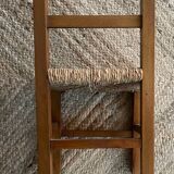 Rustic straw chair