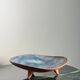 Coupe tripode en gres émaillé, céramique JS