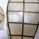 Vintage mother-of-pearl and brass wall lamp 210897