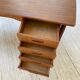 Scandinavian "boomerang" two-sided teak desk Midtjydsk Mobelfabrilk