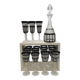 Service "Pénombre" in black and clear crystal – Crystal of Paris