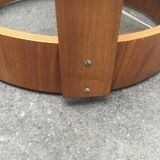 Swiss space-style floor lamp made of plastic and plywood from the 1960s.