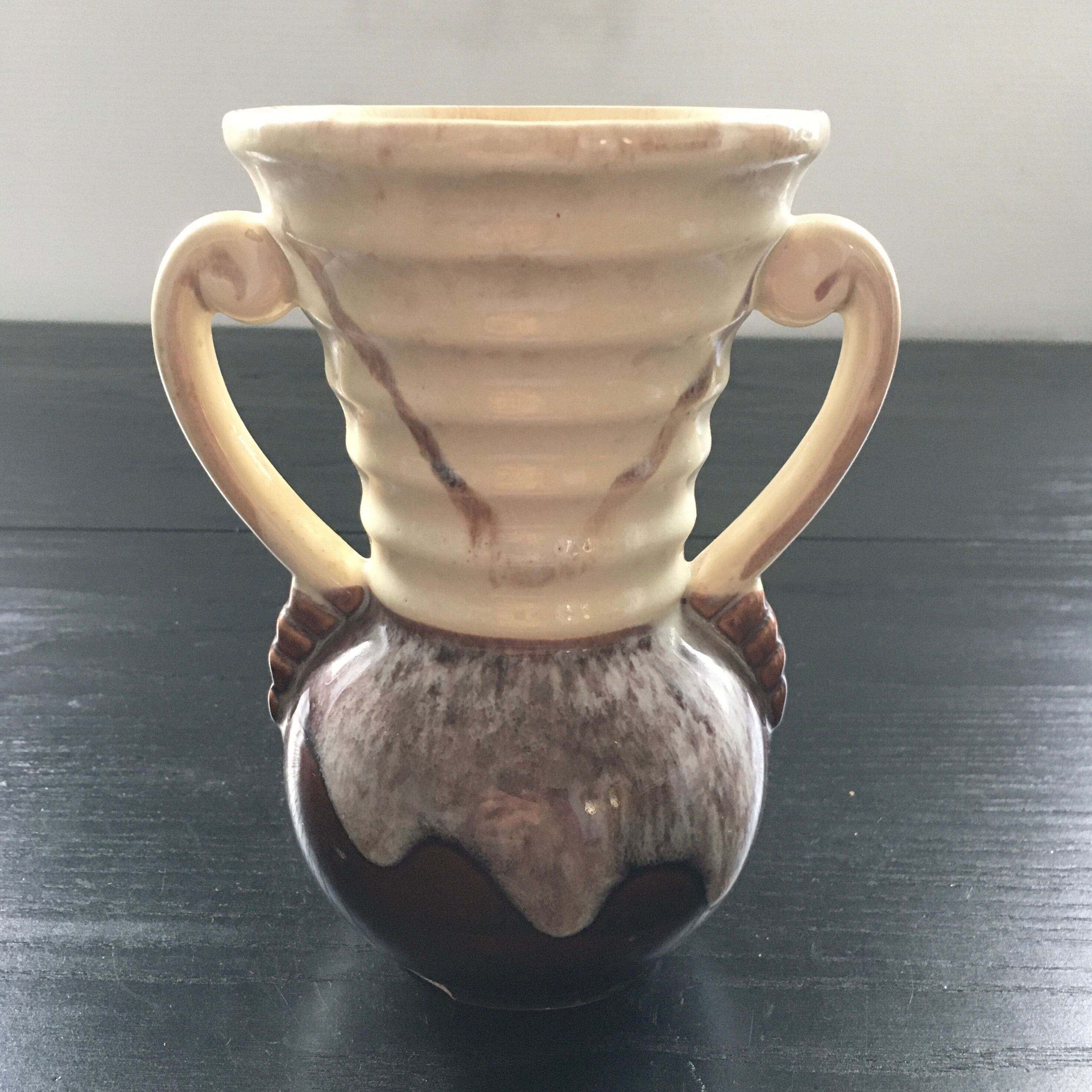 Two-tone art deco vase