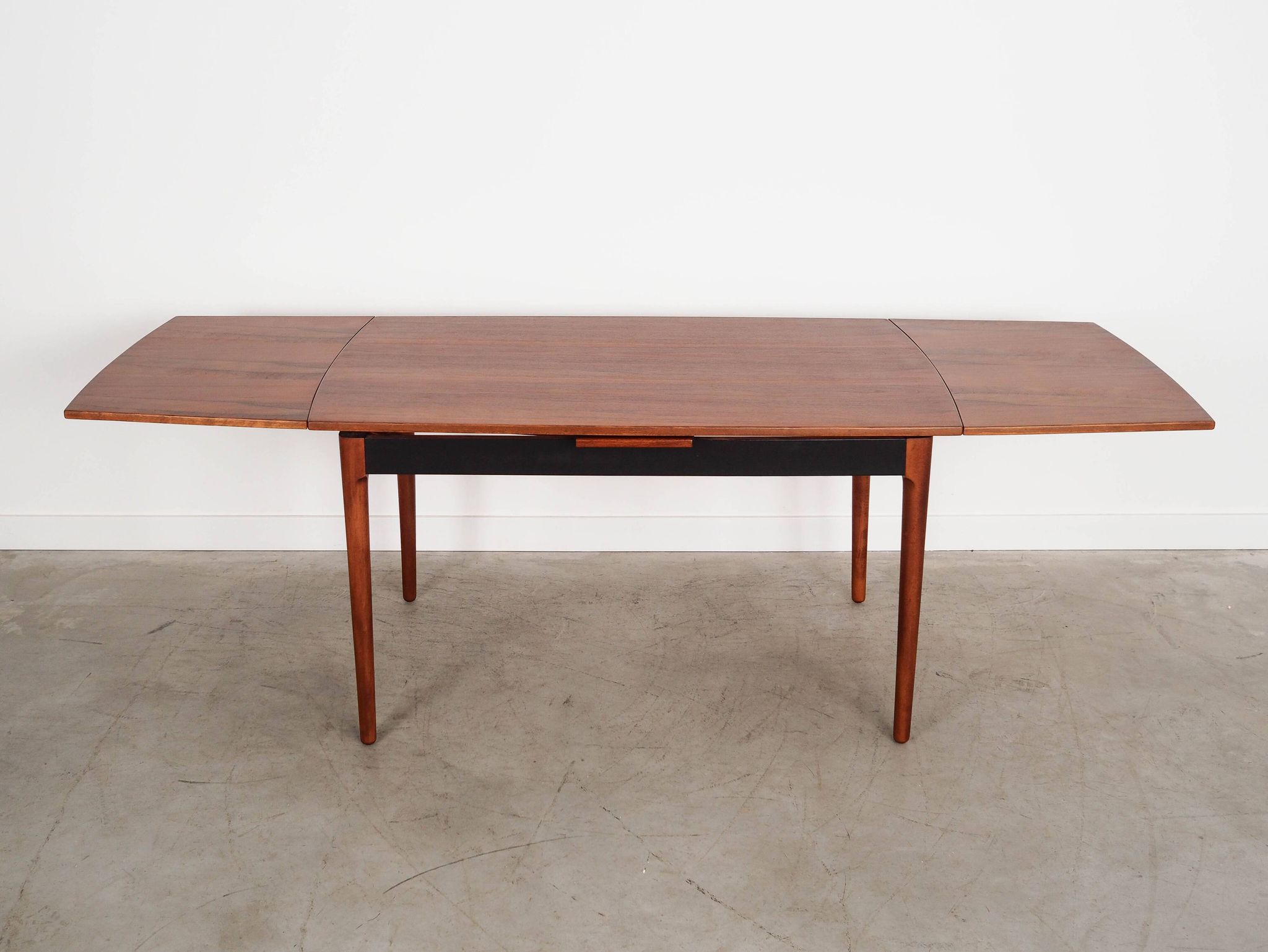 Walnut table, Danish design, 1970s, manufactured in Denmark