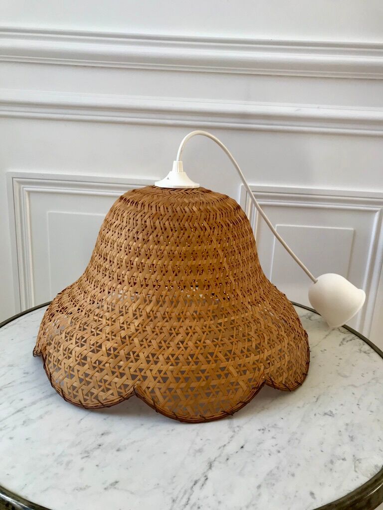 Rattan suspension flower petals 60s-70s