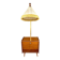 Vintage East German Cocktail Bar Cabinet & Floor Lamp
