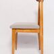 Mid-Century Chair in Linen Boucle and Light Wood by M. Zielinski, Europe, 1960s