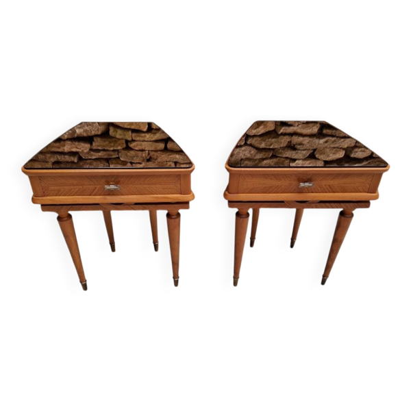 Paire de tables de chevet