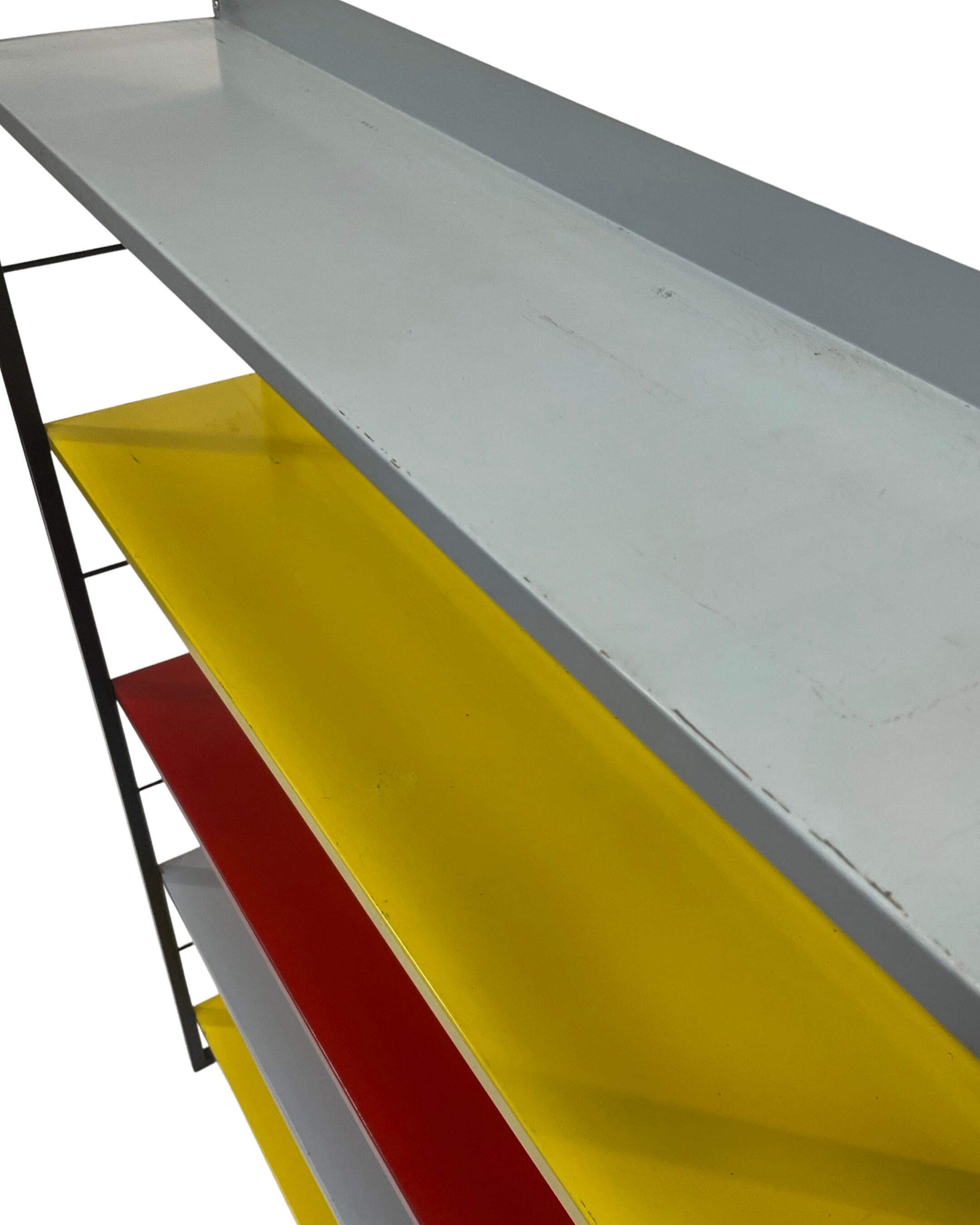 Tomado shelving unit in metal and several colours - 1960s dutch design