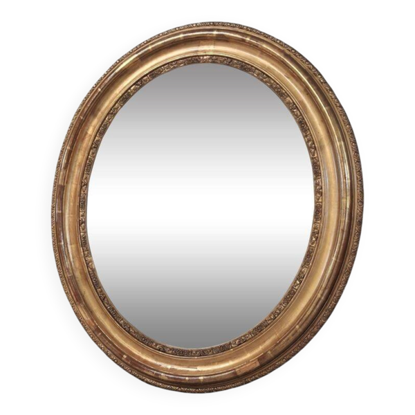 Miroir ovale Louis Philippe