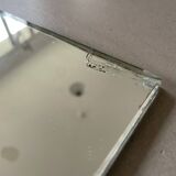 Miroir biseauté en pied ancien