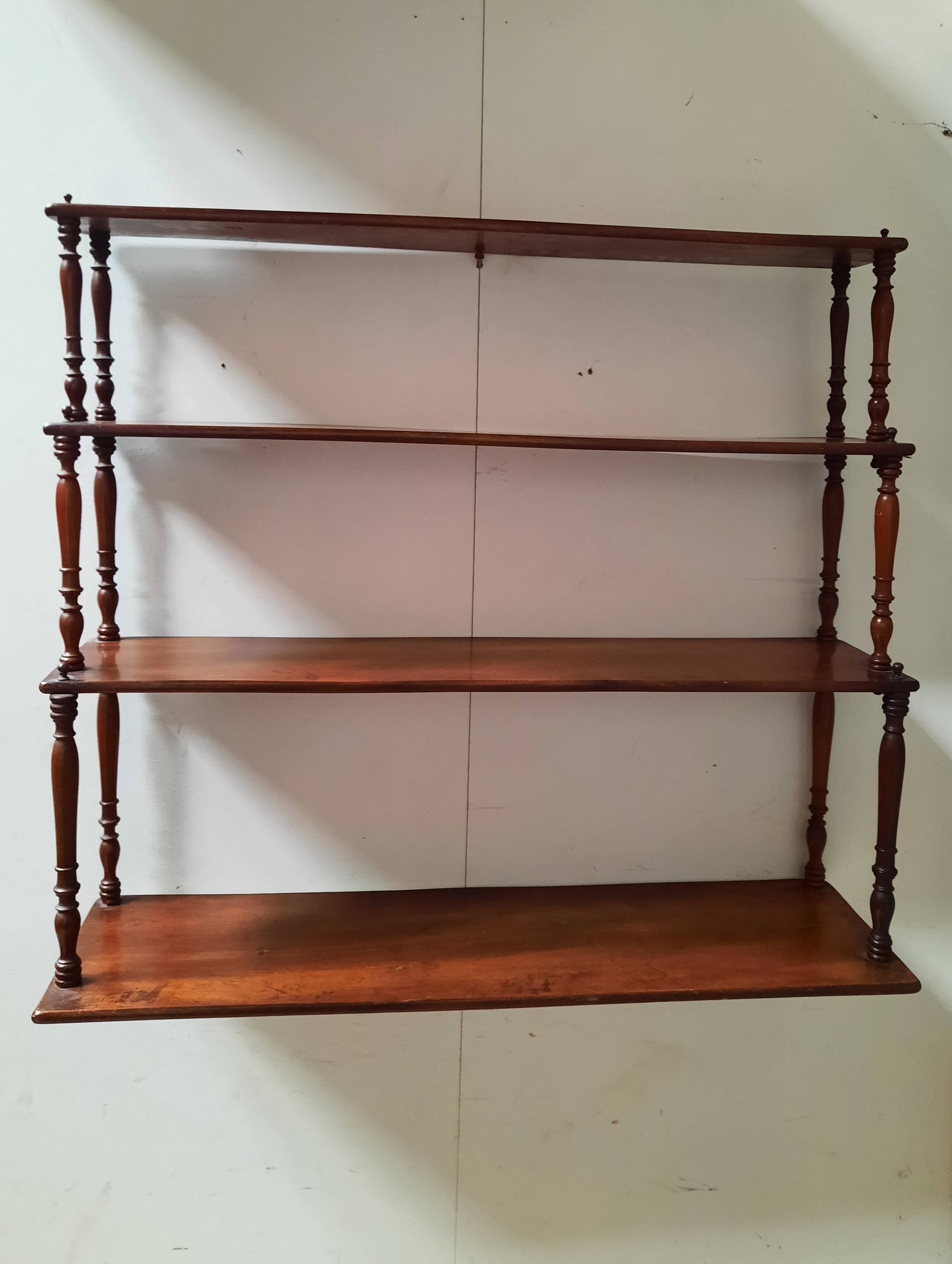 Mahogany wall shelf