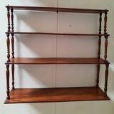 Mahogany wall shelf