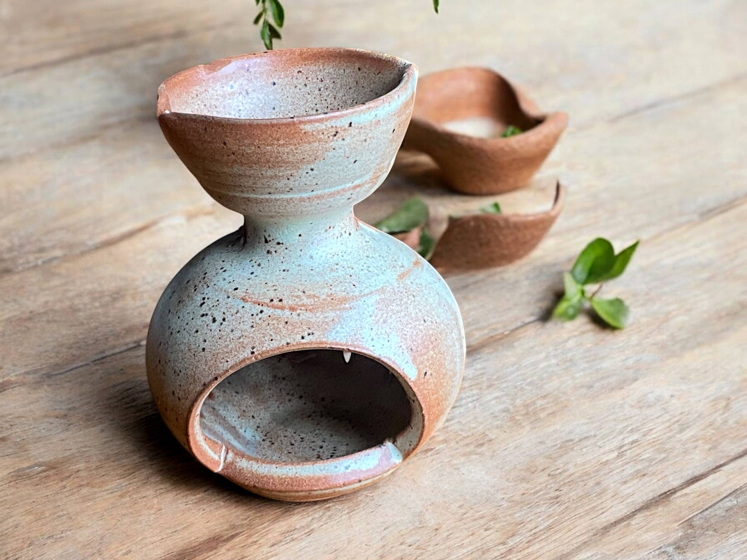 Vintage zoomorphic ceramic perfume burner from Vallauris - 1970