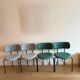 Chaises Gubi Coco Dining – entièrement rembourrées – lot de 4
