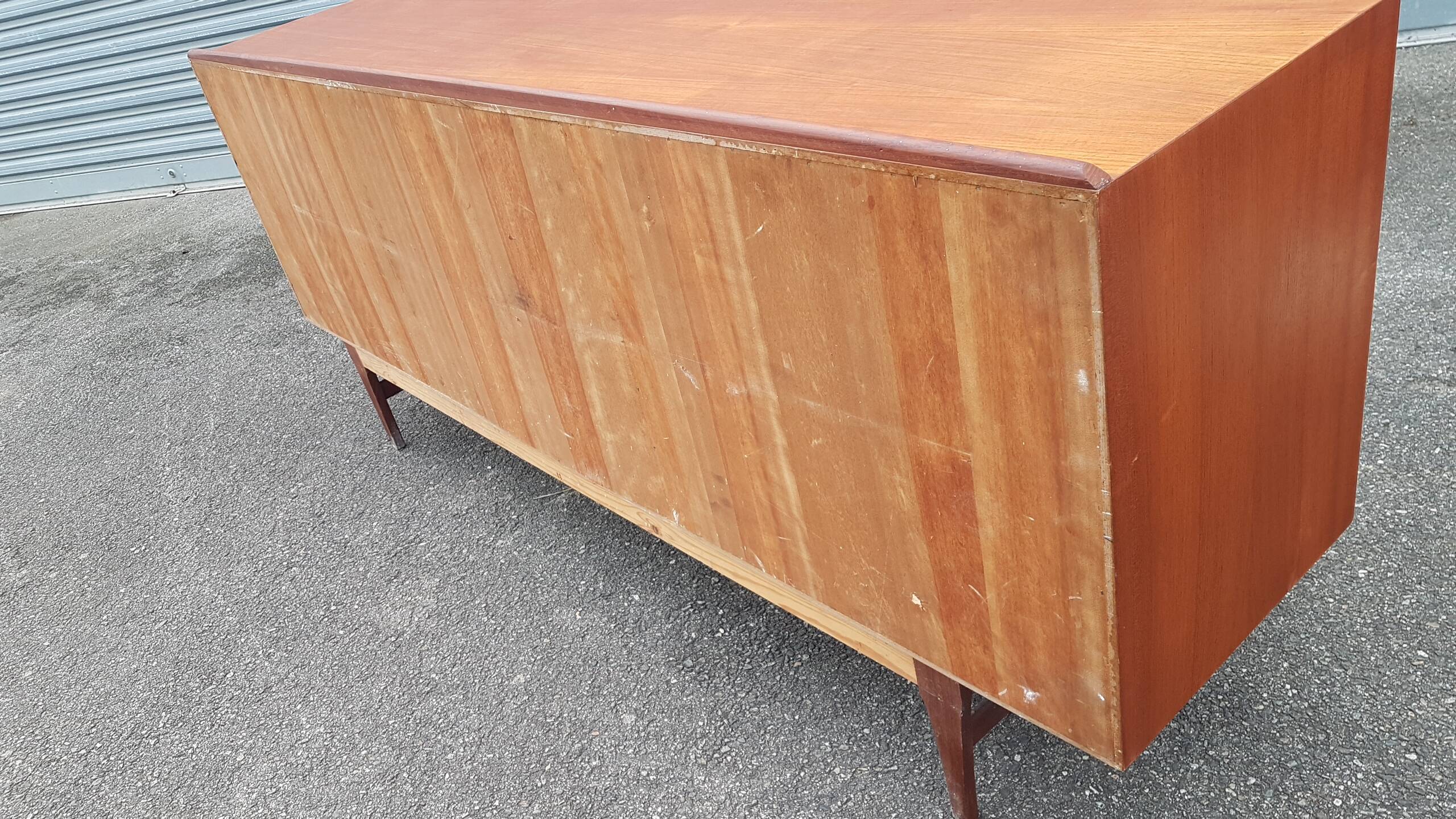 Scandinavian sideboard 1960 with sliding doors
